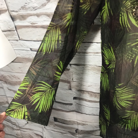 Women’s beach coverup size M embroidered beads - Picture 4 of 8